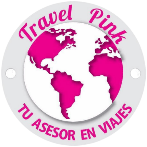 logo travel pink